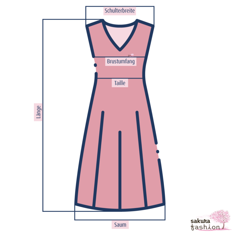 Sakura Fashion - our dress measurements
