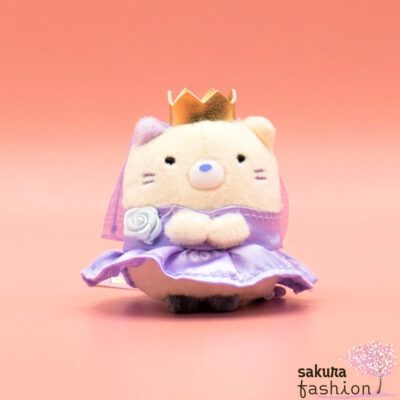 San-X Sumikko Gurashi Stofftier Katze Neko Prinzessin Krone Plüschtier Halloween Fairy Gothic Gelb Beige Lila Schleier Gold