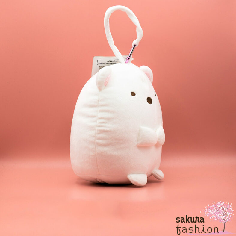 San-X Sumikko Gurashi Kissen 2in1 Nackenkissen Eisbär Shirokuma Weiß Rosa