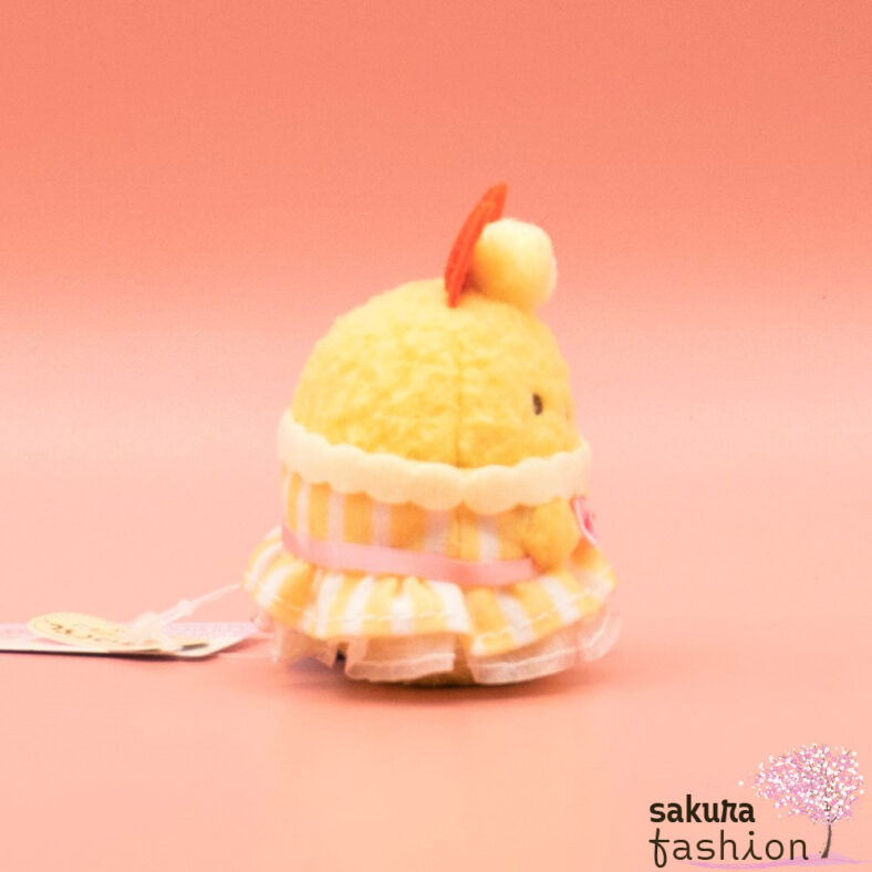 San-X Sumikko Gurashi Stofftier Garnele Kino-Outfit Plüschtier Gelb Rot Ebifurai No Shippo gebratener Garnelenschwanz