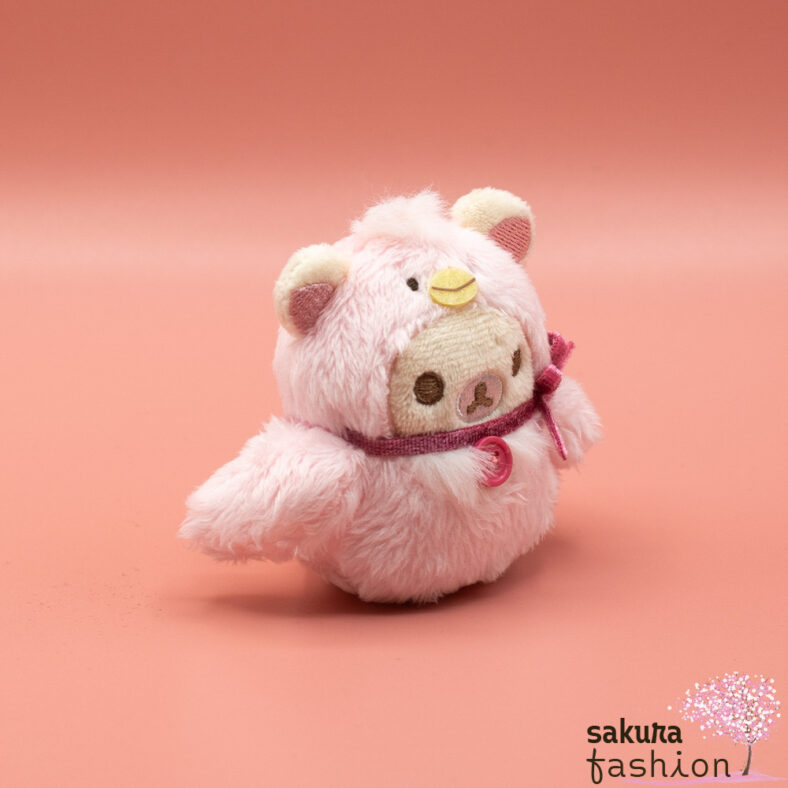 San-X kleines Stofftier Plüschtier Bär Korilakkuma Weiß Vogelkostüm Rosa Flauschig Weich Kuschelig Schwanensee Japan Kawaii tenori stuffed animal (swan and golden flower/korilakkuma)