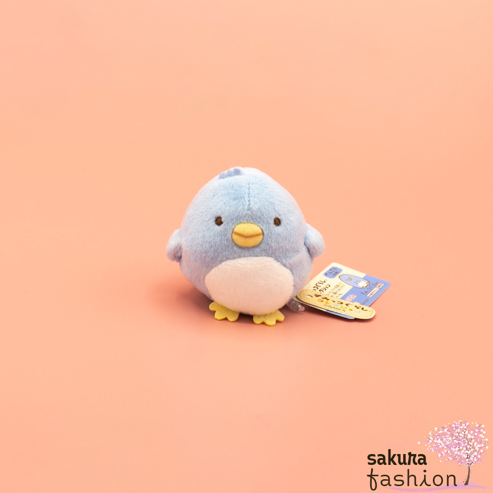 San-X Sumikko Gurashi Stofftier Pinguin Blau Rot Weich Plüschtier Japan Kawaii tenori plush toy (penguin real)