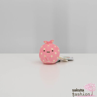 San-X Sumikko Gurashi Stofftier Mini Wickeltuch Rosa Gepunktet Eisbär Shirokuma Plüschtier Sammeln Japan Kawaii tenori plush toy furoshiki