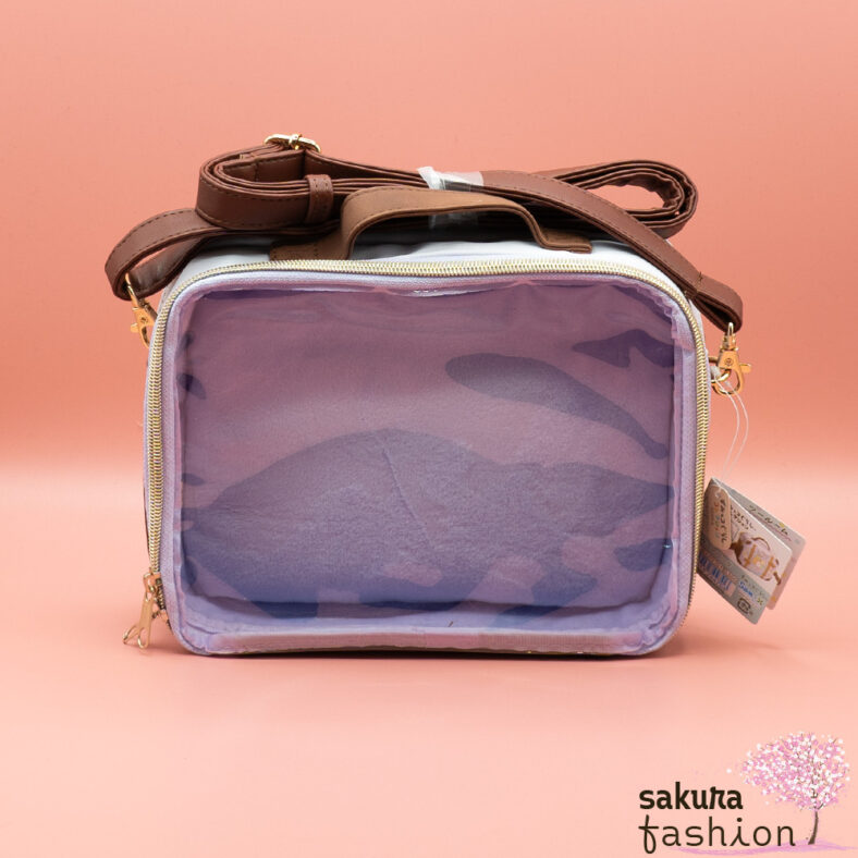 San-X Sumikko Gurashi Umhängetasche Lila Braun Motiv Katze Neko Eidechse Tokage Schweinekotelett Tonkatsu Eisbär Shirokuma Pinguin Penguin? Ebifurai No Shippo Garnenschwanz Japan Kawaii sumikore bag (purple)