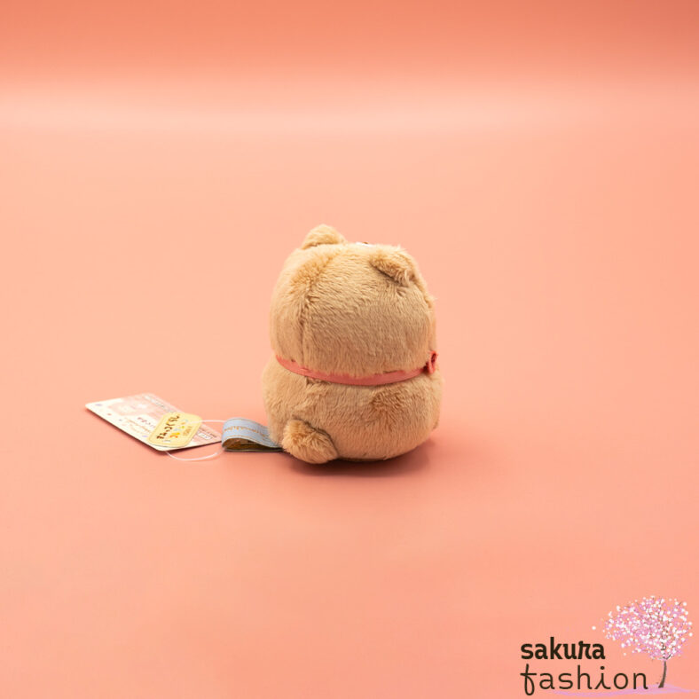 San-X Sumikko Gurashi Katze Neko Beige Bärenkostüm Braun Schleife Rosa Weich Kuschelig Flauschig Japan Kawaii tenori stuffed animals (at home bear cafe, cat)