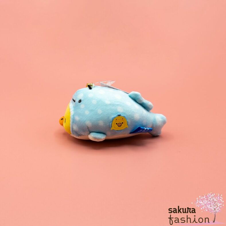 San-X Stofftier Anhänger Walhai Jinbei San Rilakkuma Küken Kiiroitori Blau Gelb Gold Gepunktet Japan Kawaii Special Limited Edition collaborative hangingstuffed animal