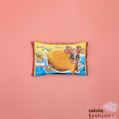 Meito Süßigkeit Keksfisch Luftschokolade Monakawaffel Schokoladengeschmack Süß Knusprig Japan Snack puku puku tai chocolate flavour fish