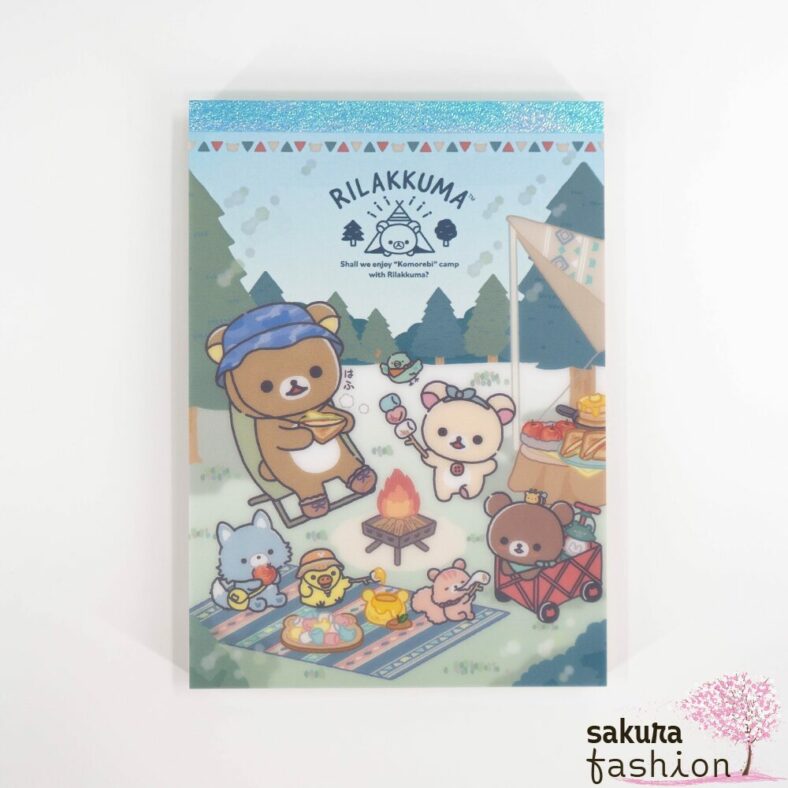 San-X Rilakkuma Memo Block Japan Kawaii memo pad komorebi camp