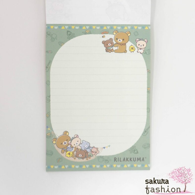 San-X Rilakkuma Memo Block Japan Kawaii memo pad komorebi camp