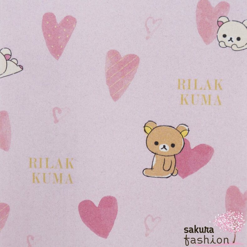 San-X Rilakkuma Korilakkuma Shugi-Bukuro japanischer traditioneller Geldumschlag für besondere Anlässe Geburtstag Hochzeit Feier Bär Braun Weiß Herz Rosa Pink Glitzerschleife Japan Kawaii goldseal heart