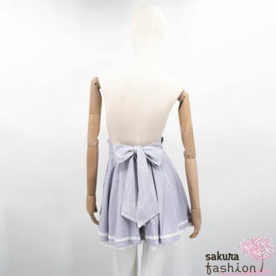 Rojita Rock Lila Spitze Schleife Weiß Schmuckknöpfe Zierknöpfe Gold Tailliert Japan Kawaii waist lace back ribbon skirt purple