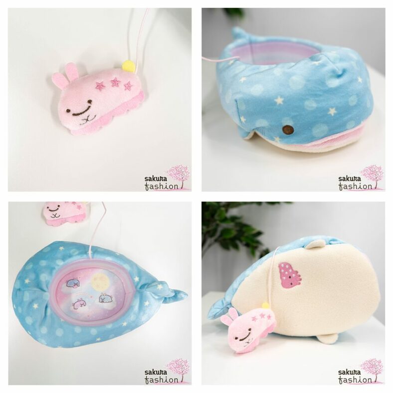 San-X Walhai Jinbesan Hase Umi Usagi Plüschtier Stofftier Aufbewahrungsbox Aufbewahrung Zubehör Mochi Bestickt Blau Rosa Punkte Sterne Japan Kawaii plush multi tray