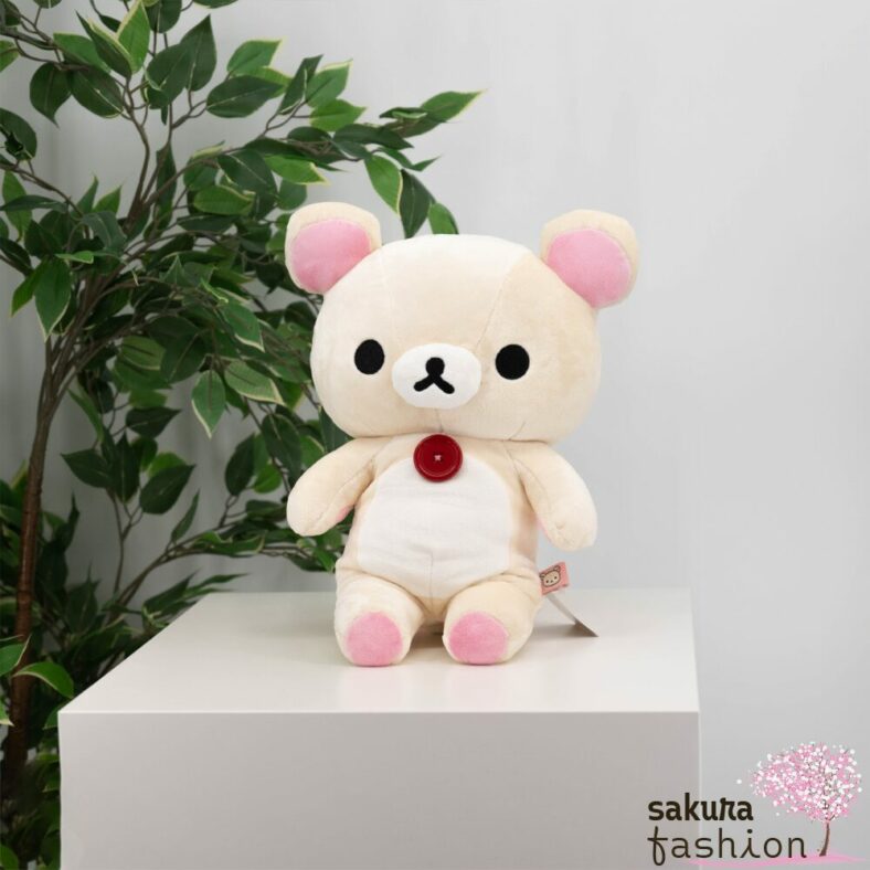 San-X Stofftier Mittelgroß Bär Korilakkuma Weiß Plüschtier Japan Kawaii stuffed toy (M)