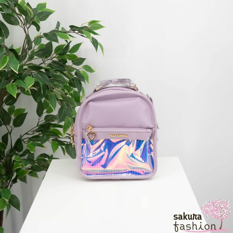 Axes Femme Mini Rucksack Lavendel Holografisch Außentasche Japan Kawaii aurora pocket mini backpack lavender