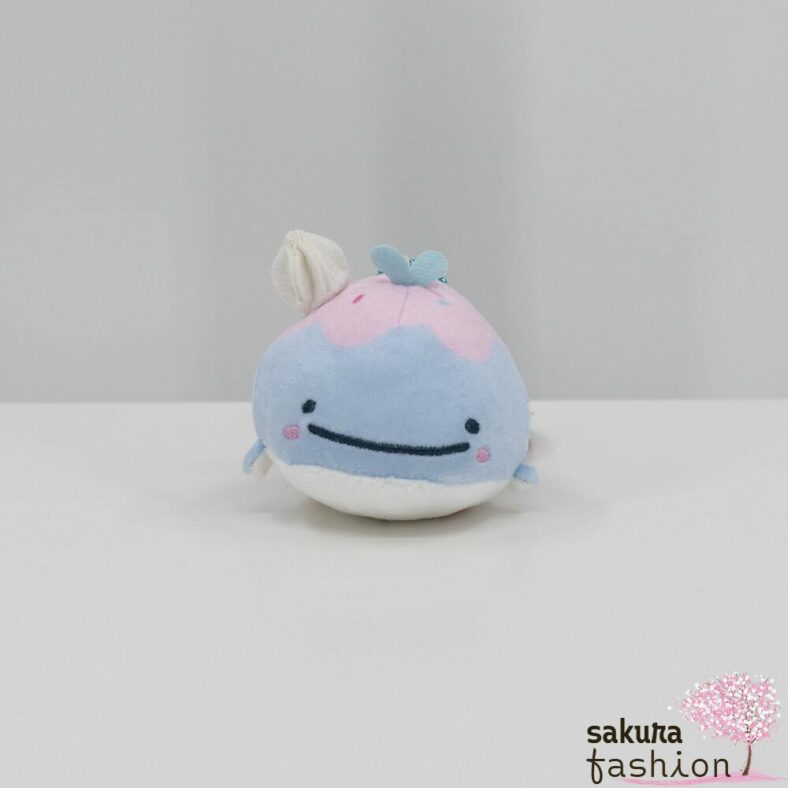 San-X Jinbe San Taschenanhänger Stofftieranhänger Wal Blau Japan Kawaii round hanging plush toys giant ice jellyfish and lost whale