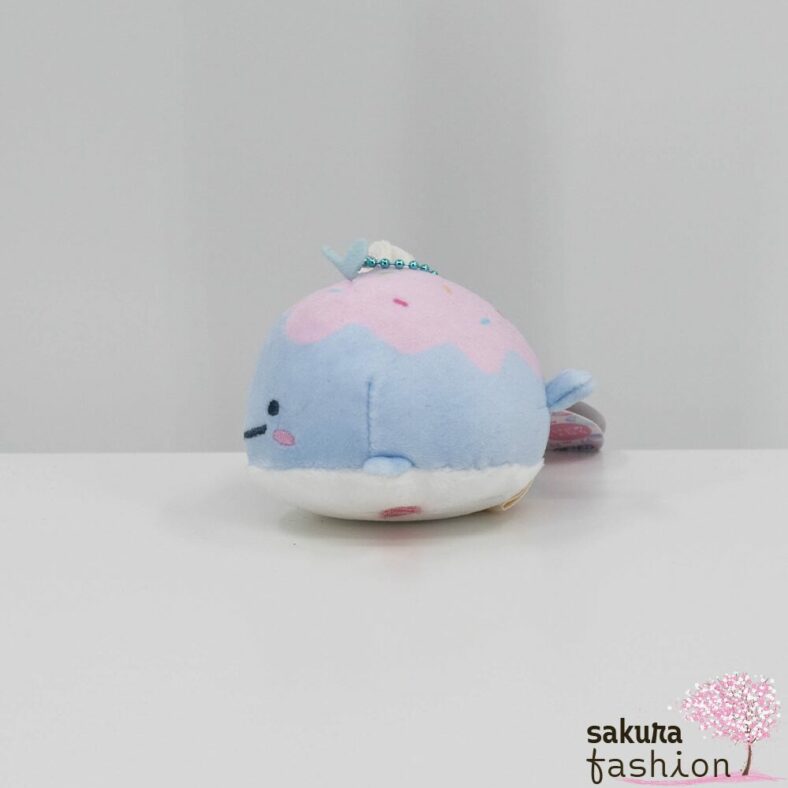 San-X Jinbe San Taschenanhänger Stofftieranhänger Wal Blau Japan Kawaii round hanging plush toys giant ice jellyfish and lost whale