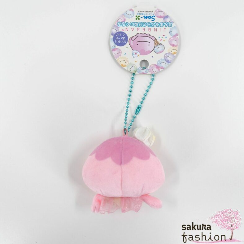 San-X Jinbe San Taschenanhänger Stofftieranhänger Qualle Rosa Japan Kawaii round hanging plush toys giant ice jellyfish