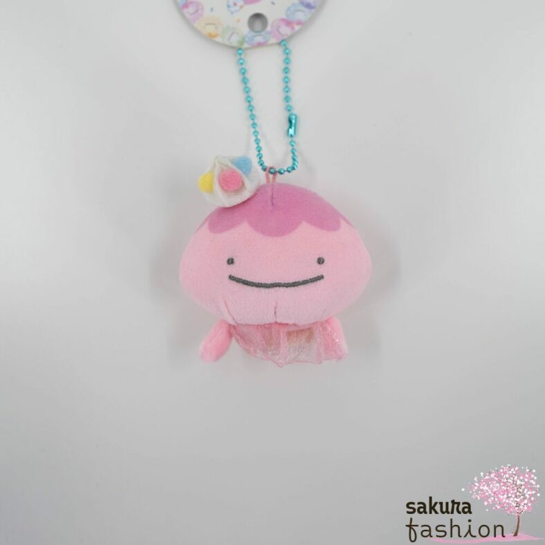 San-X Jinbe San Taschenanhänger Stofftieranhänger Qualle Rosa Japan Kawaii round hanging plush toys giant ice jellyfish