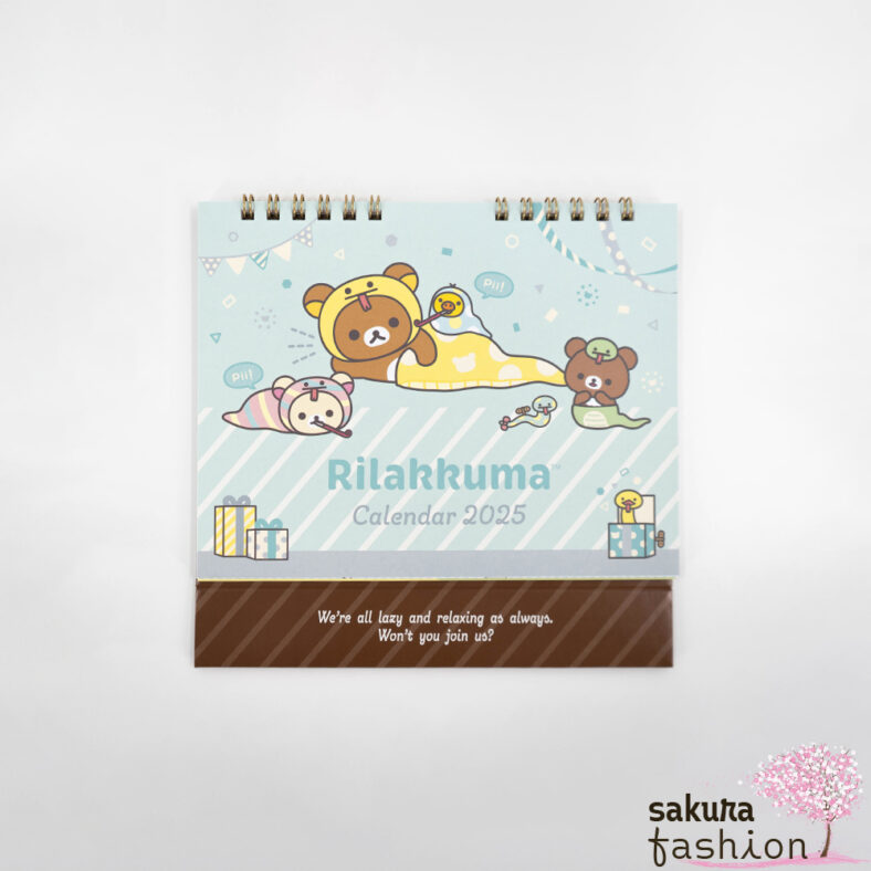 San-X Rilakkuma Schreibtischkalender Bär Küken Korilakkuma Chairoikoguma Kiiroitori Japan Kawaii Stationery desk calender snake