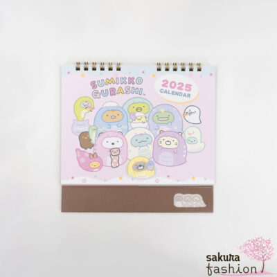 San-X Sumikko Gurashi Schreibtischkalender 2025 Rosa Japan Kawaii desk calendar snake