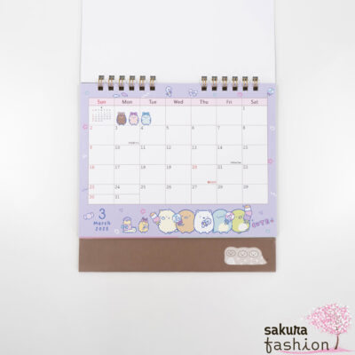 San-X Sumikko gurashi Schreibtischkalender 2025 Rosa Japan Kawaii desk calendar snake