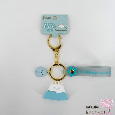 San-X Sumikko Gurashi Schlüsselanhänger Maskottchen Schriftzuglogo Tierfreunde Ber Yama Mount Fuji Blau Japan Kawaii mascot keychain mountain