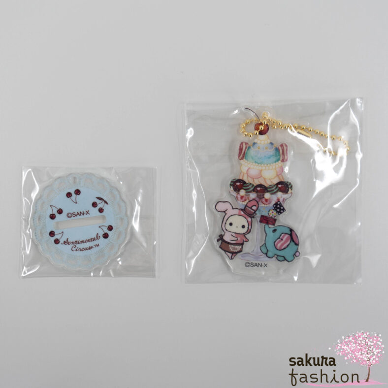 San-X sentimental Circus Schlüsselanhänger Hase Shappo Parfait Elefant Mouton Japan Kawaii acrylic stand keychain