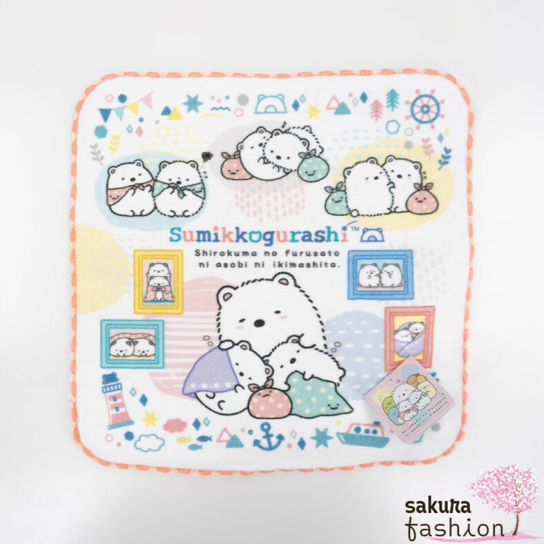 San-X Sumikko Gurashi Handtuch Mini Eisbär Shirokuma Japan Kawaii mini towel polar bears hometown