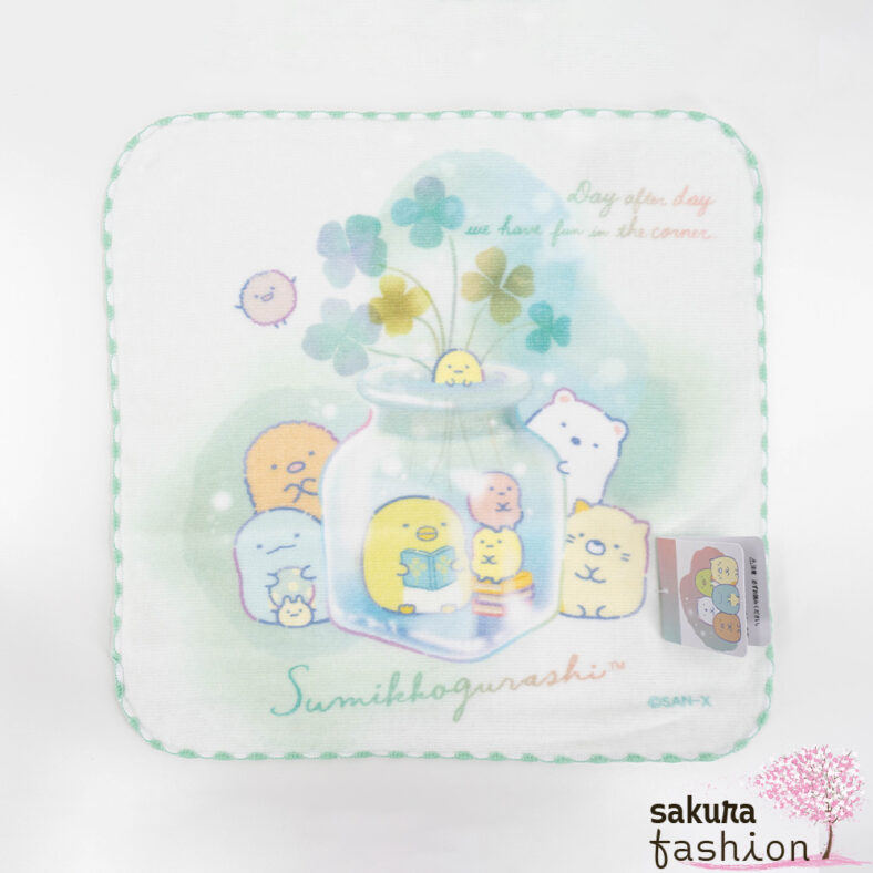 San-X Sumikko Gurashi Handtuch Mini Grün Japan Kawaii mini towel sumikko gurashi green