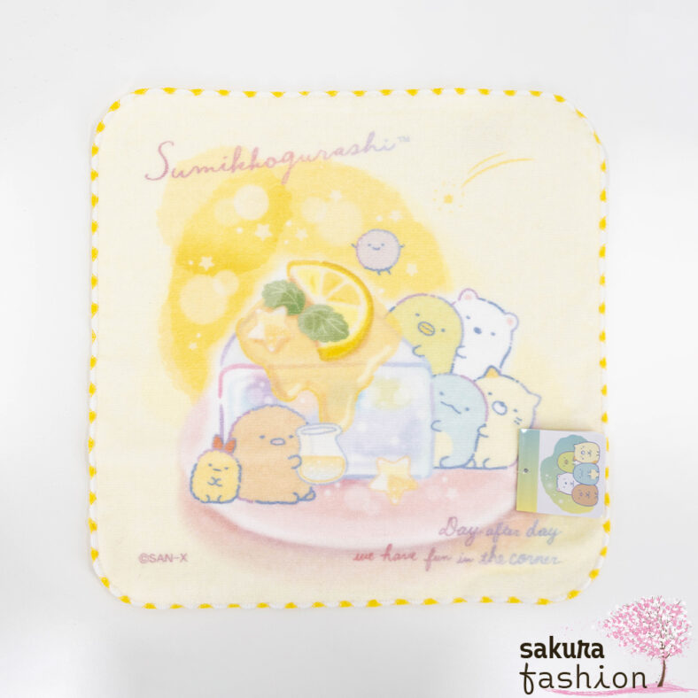 San-X Sumikko Gurashi Handtuch Mini Gelb Japan Kawaii mini towel sumikko gurashi yellow