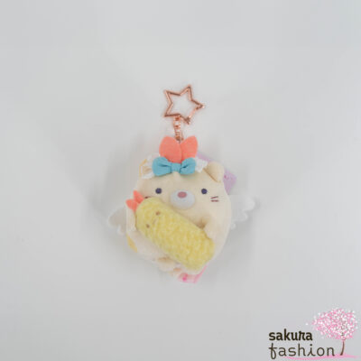 San-X Sumikko Gurashi Taschenanhänger Katze Neko Stofftier Garnele Ebifurai no Shippo Plüschtier Engel Japan Kawaii angel hanging plush toy angel ebiten idol cat