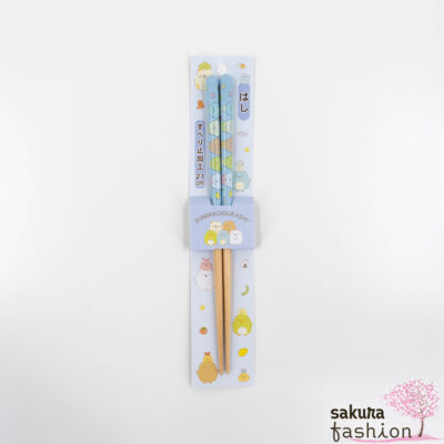 San-X Sumikko Gurashi Essstäbchen Blau Motivdruck Tiere Japan Kawaii chopsticks