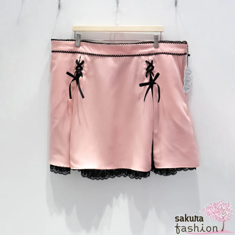 Dear My Love Whip 532060 large ribbon lace skirt pink 6L - 1