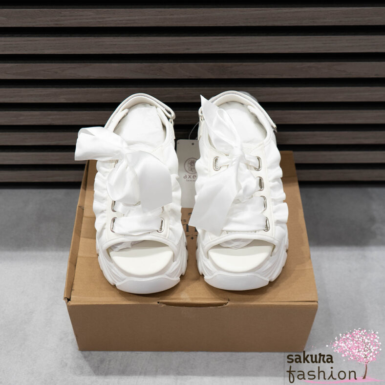 Axes Femme | Sportliche Plateau-Sandalen mit Schnürung | TL622X22P