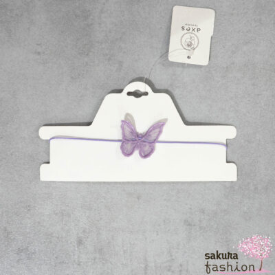 Axes Femme Accessoire Halsband Schmetterling Spitze Aufnäher Lila Japan Kawaii butterfly lace patch choker purple