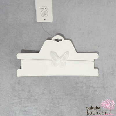 Axes Femme Accessoire Halsband Schmetterling Spitze Aufnäher Weiß Japan Kawaii butterfly lace patch choker white